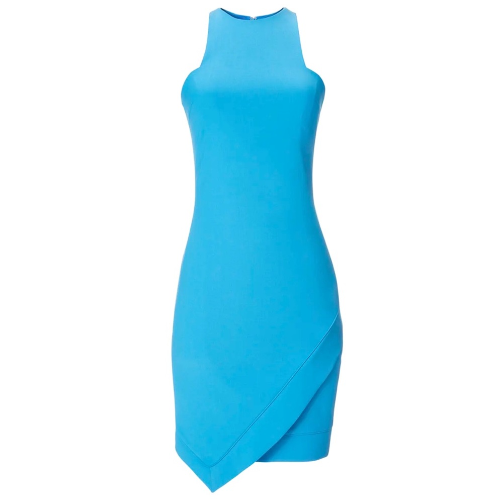 BLUE PARROT Elizabeth and James Bright Blue Sleeveless Mini Dress